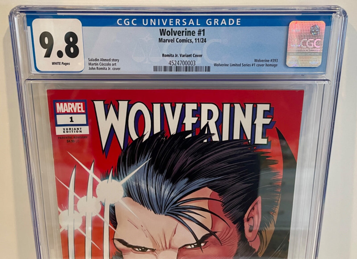 2024 Marvel Comics Wolverine #1 John Romita Jr Variant 1:25 CGC Graded 9.81