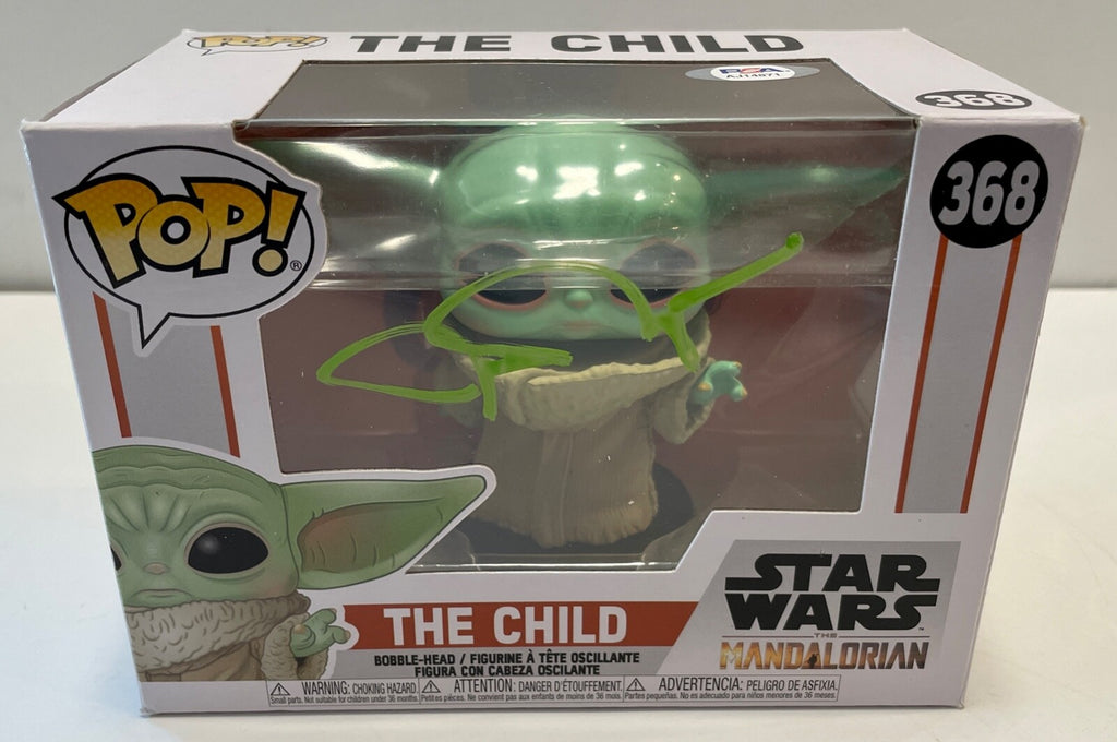 John Rosengrant Mandalorian The Child Signed Auto Funko Pop #368 PSA/DNA COA (C)0