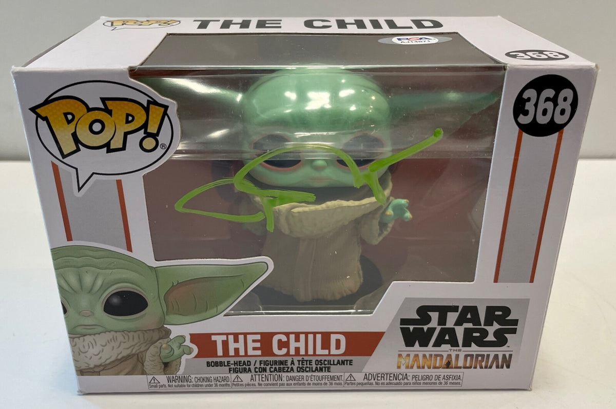 John Rosengrant Mandalorian The Child Signed Auto Funko Pop #368 PSA/DNA COA (C)0