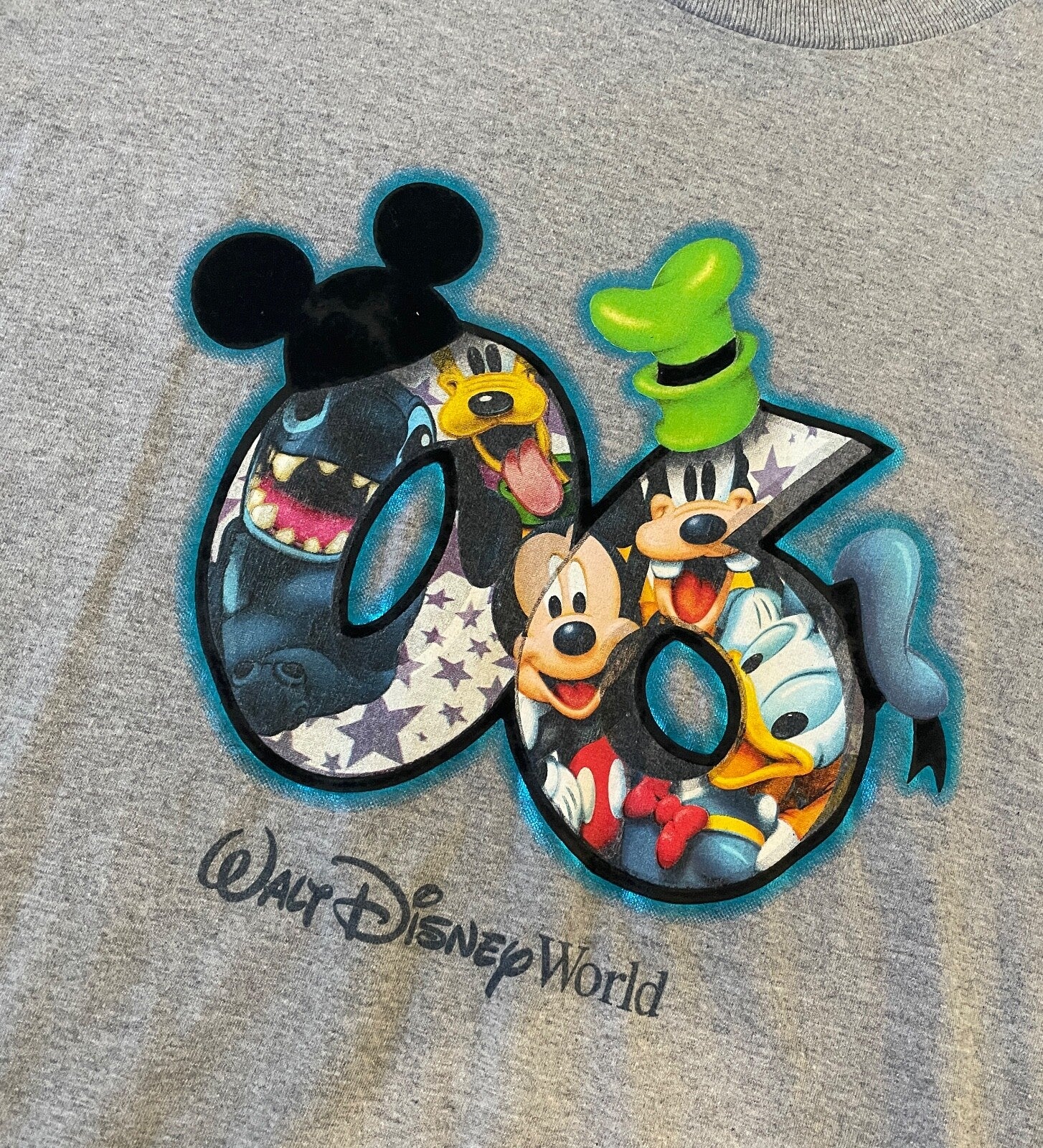 2006 06 VINTAGE Retro Original Walt Disney World Mickey Mouse XL T-Shirt1