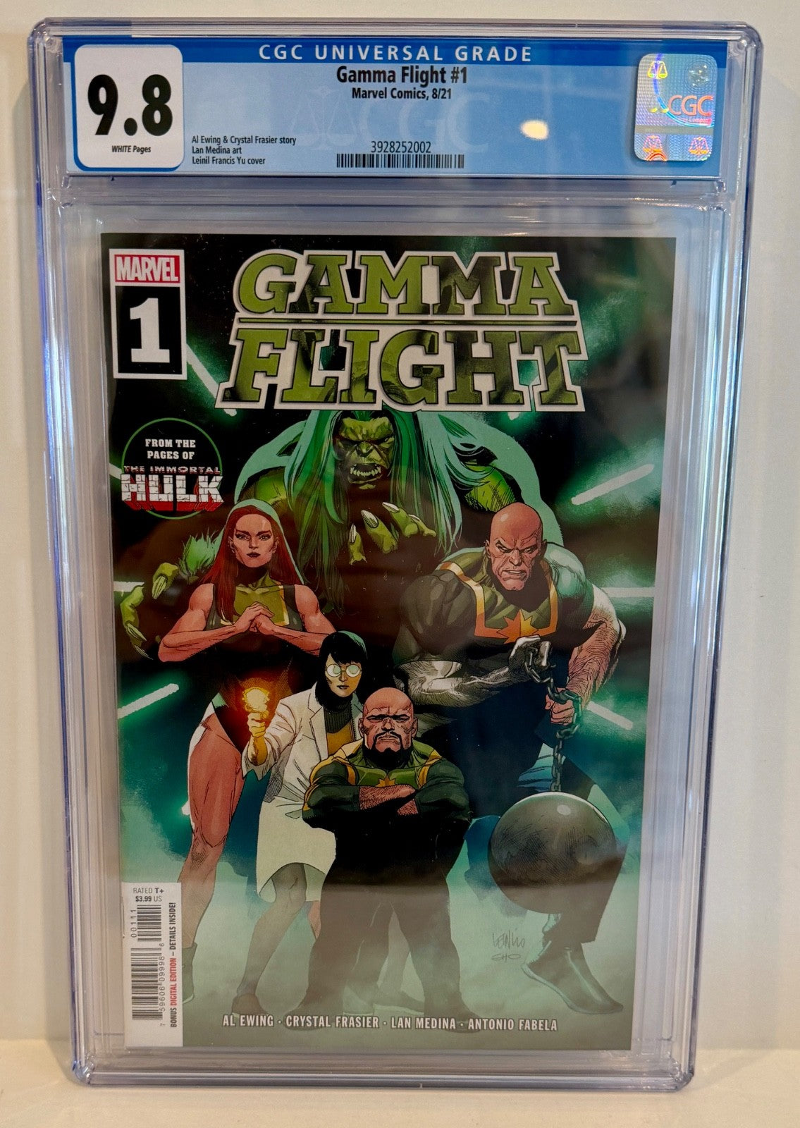 2021 Marvel Comics Gamma Flight #1 1st Print Graded CGC 9.80