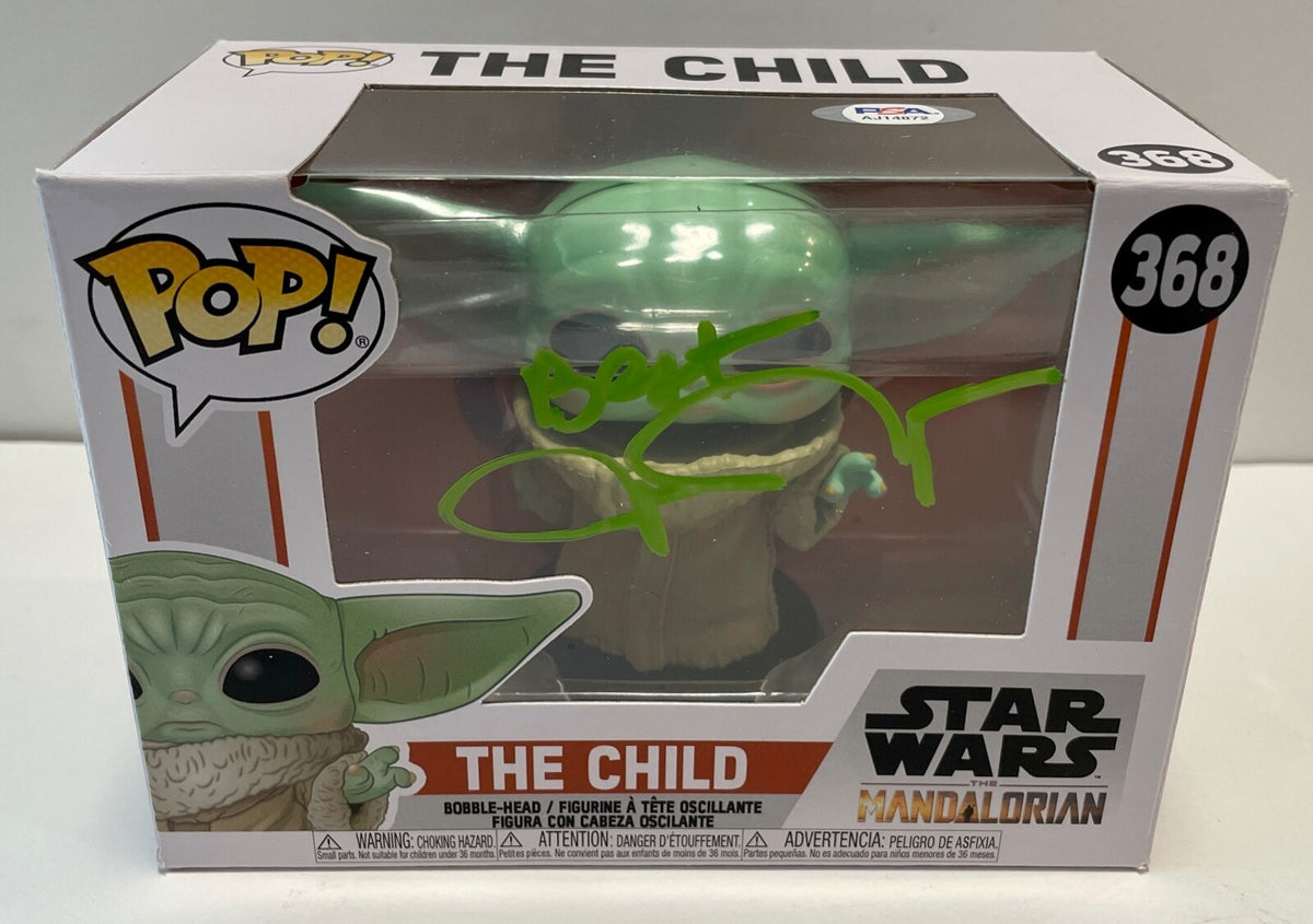 John Rosengrant Mandalorian The Child Signed Auto Funko Pop #368 PSA/DNA COA (B)0