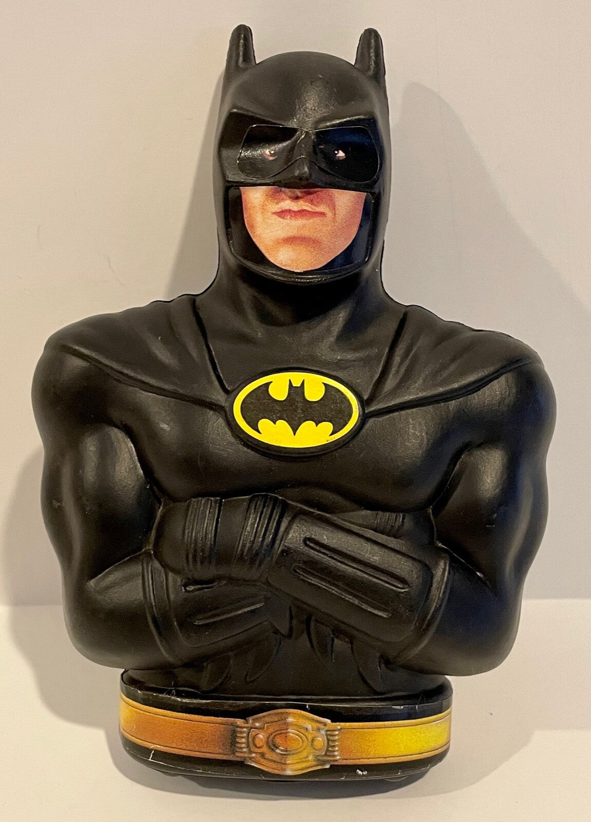 NEW VINTAGE 1989 Batman The Movie DC Comics Michael Keaton Cereal Bank0