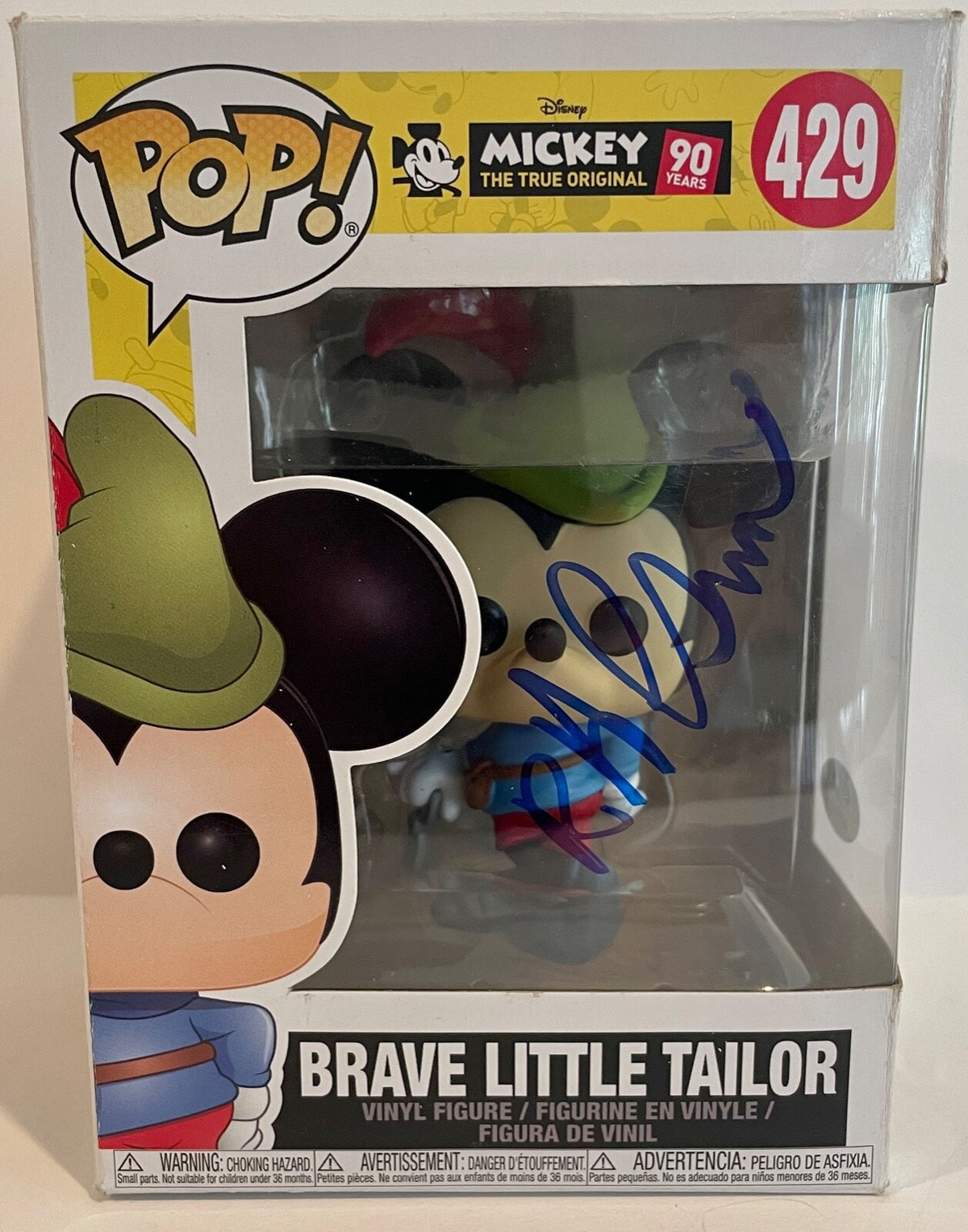 Bob Gurr Mickey Mouse Brave Little Tailor Signed Auto Funko Pop #429 PSA/DNA COA0