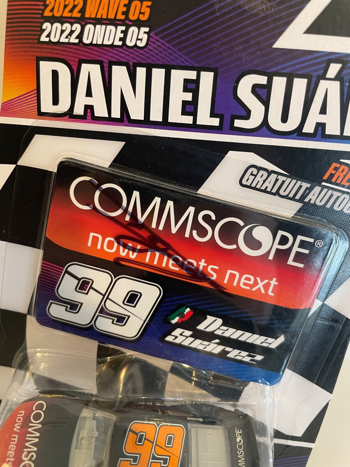2022 Daniel Suarez Commscope  #99 Signed Auto 1/64 Diecast Car W/ COA #11