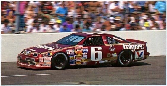1989 Mark Martin Folgers Coffee Signed Race Used 2x3 Sheetmetal Piece #191