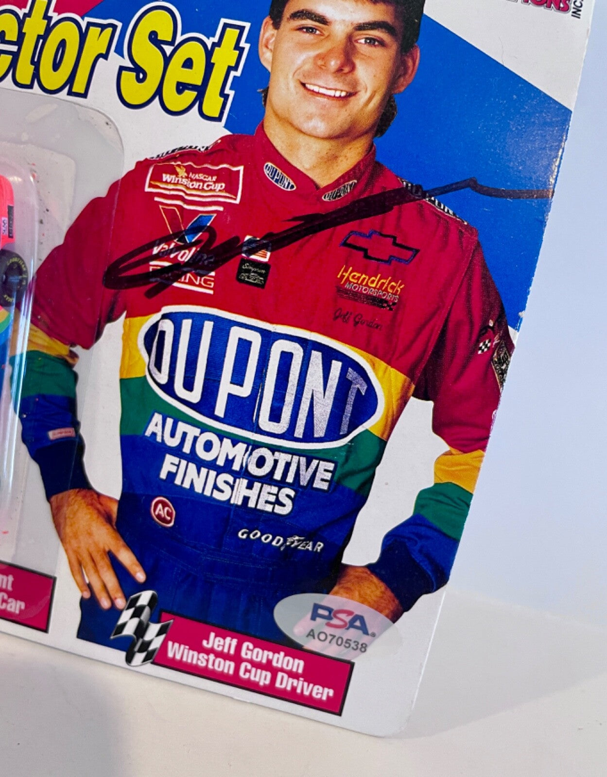 1994 Jeff Gordon Kelloggs Signed Auto 3 Car Mini 1/64 Set PSA DNA #11