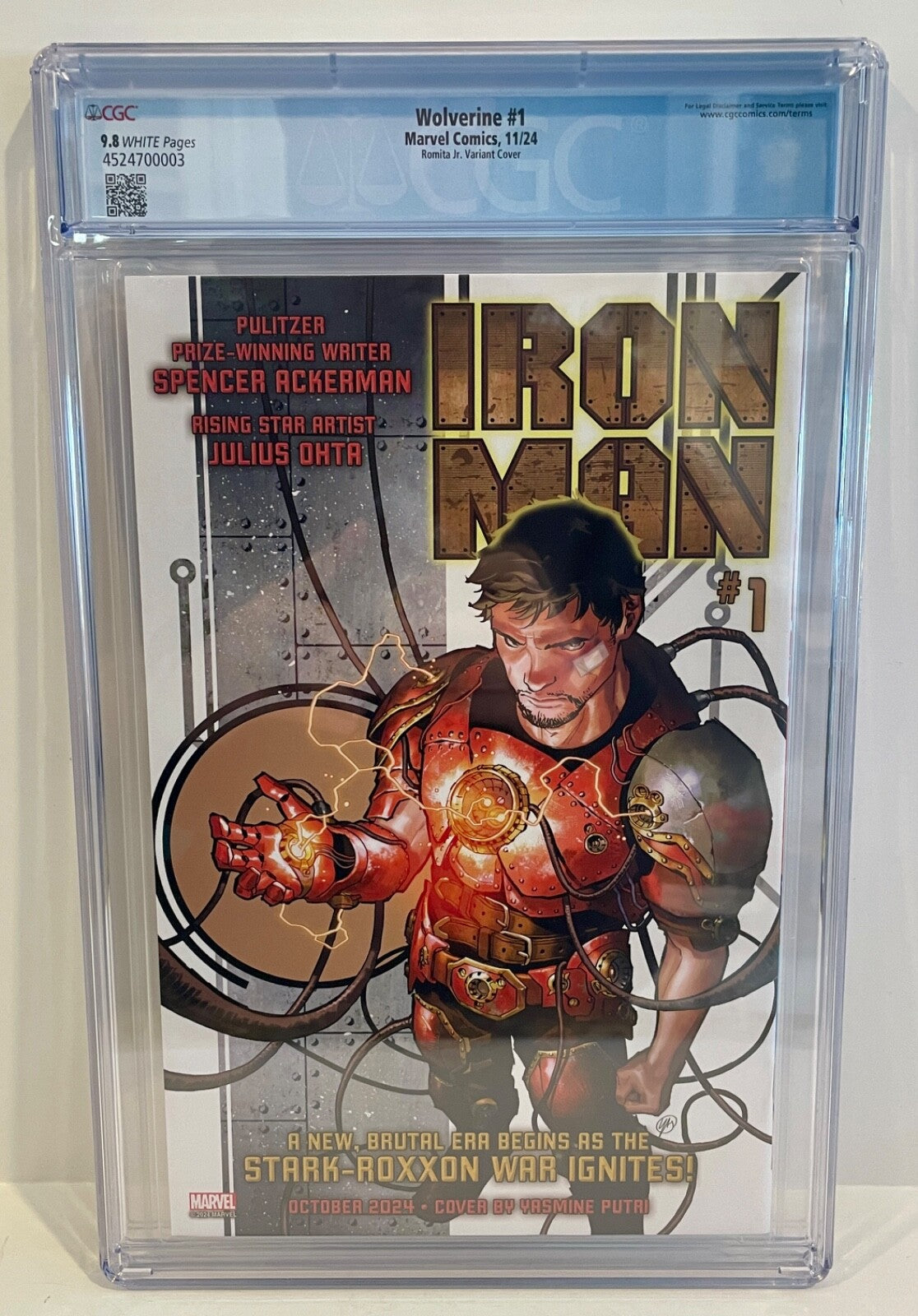 2024 Marvel Comics Wolverine #1 John Romita Jr Variant 1:25 CGC Graded 9.82