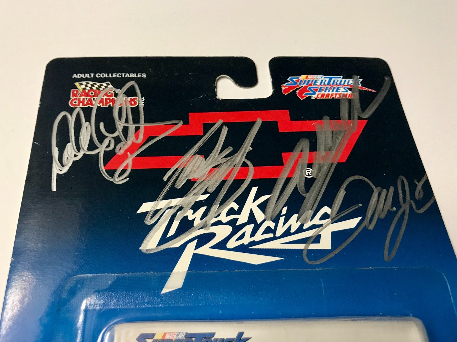 1995 Dale Earnhardt Sr & Jr & Jeff Gordon & Stewart Quad Signed 1/64 Diecast Car1