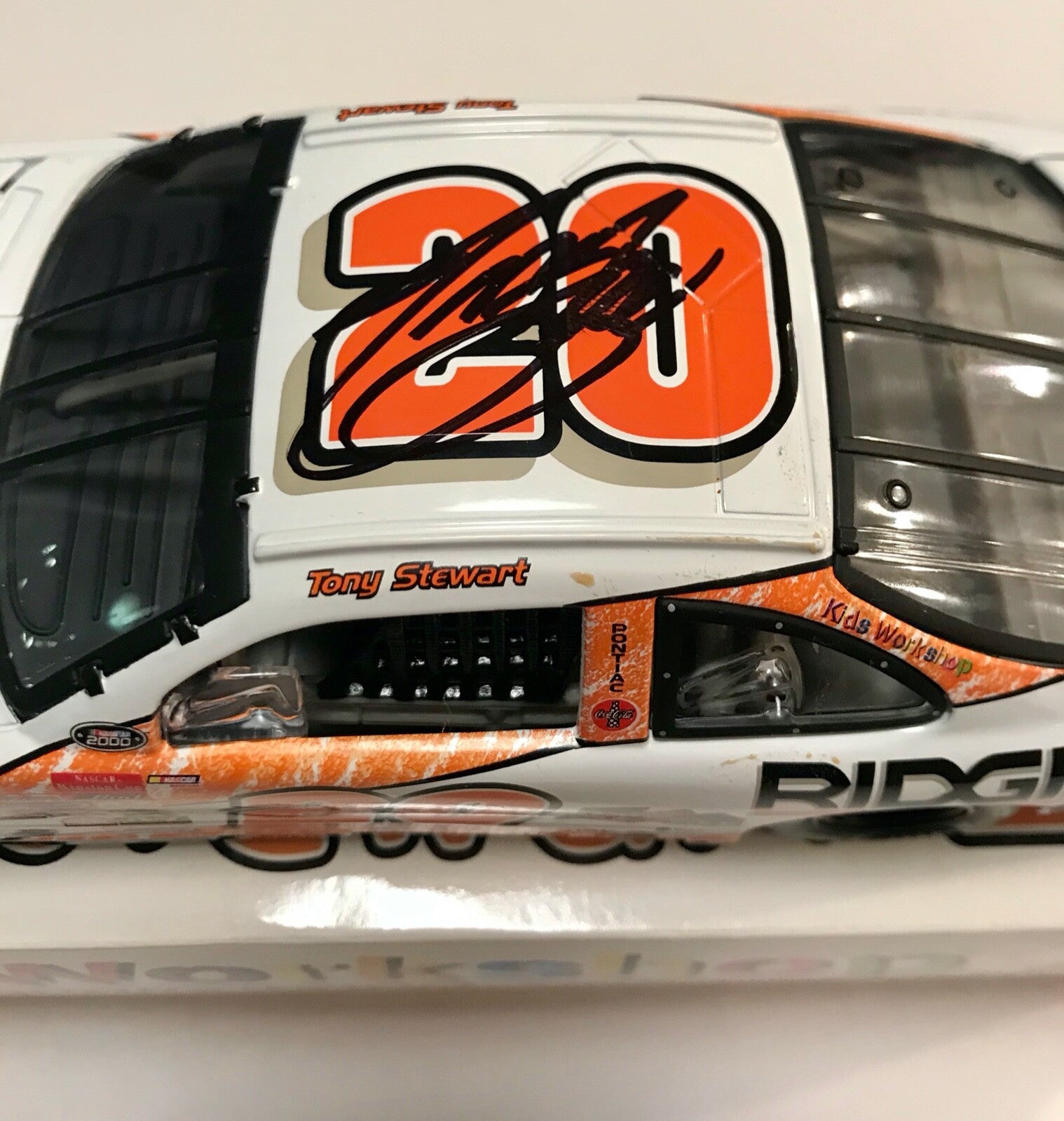 2000 Tony Stewart Home Depot Kids Workshop Signed Auto 1/24 Diecast Car COA1