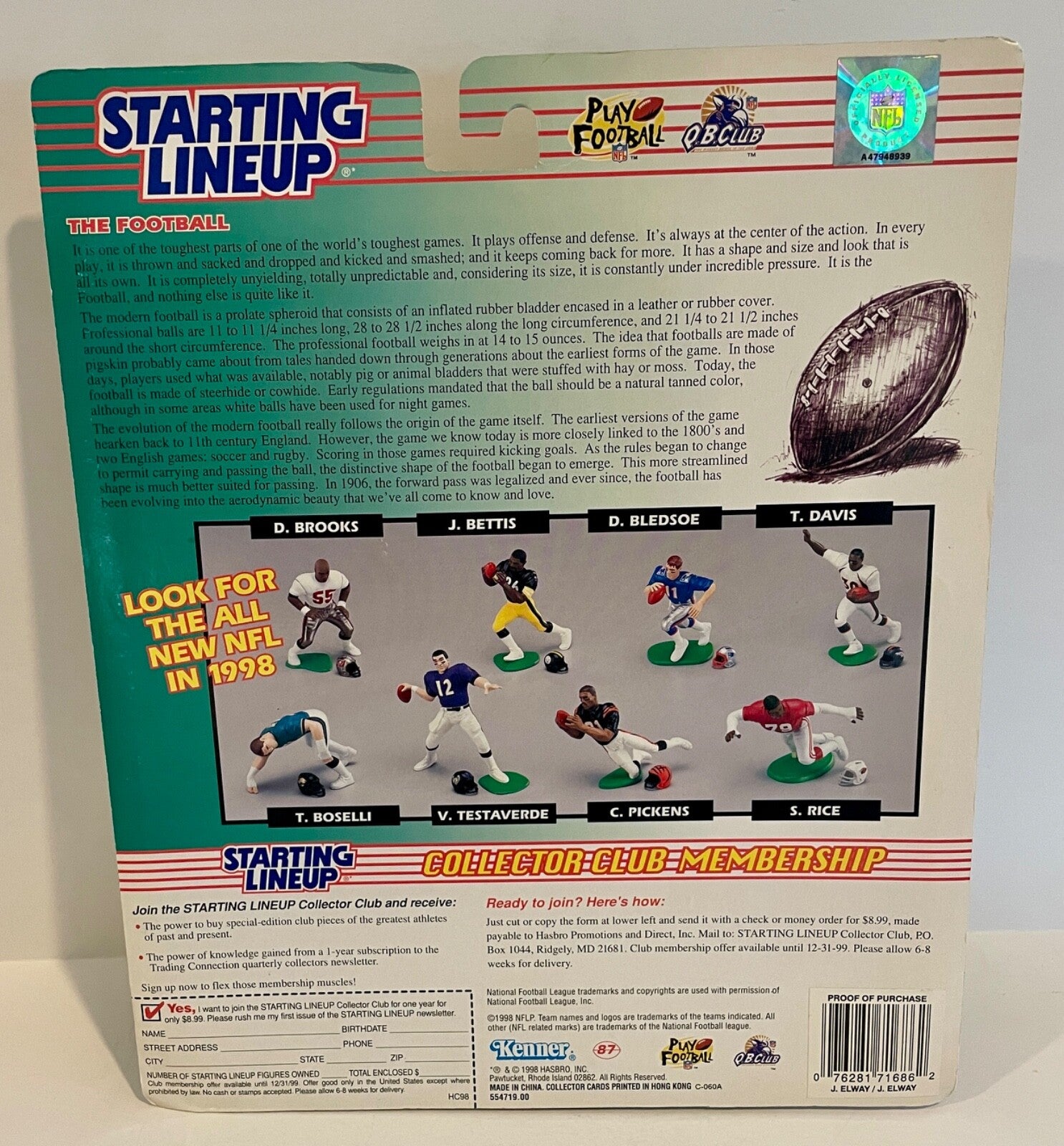 1999 2000 Kenner Vintage Starting Lineup Denver Broncos John Elway LOT Of 25