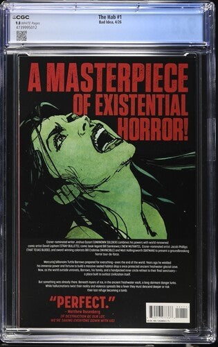 2026 Bad Idea Comics The HAB Charlie Adlard #1 CGC Graded 9.81
