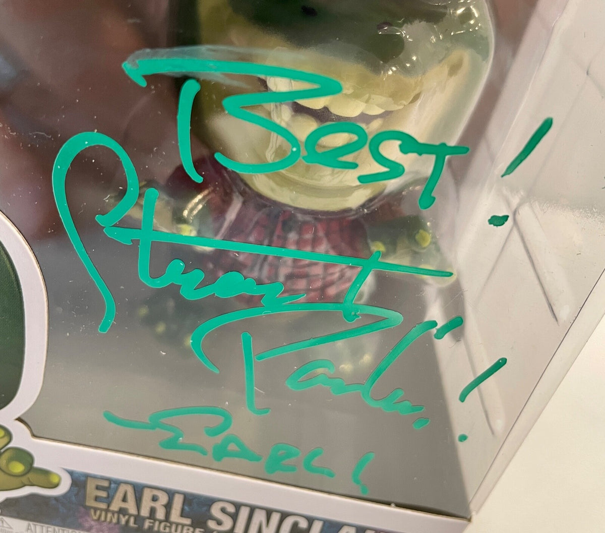 Stuart Pankin Dinosaurs Earl Sinclair Signed Auto Funko Pop #959 PSA/DNA COA (A)1