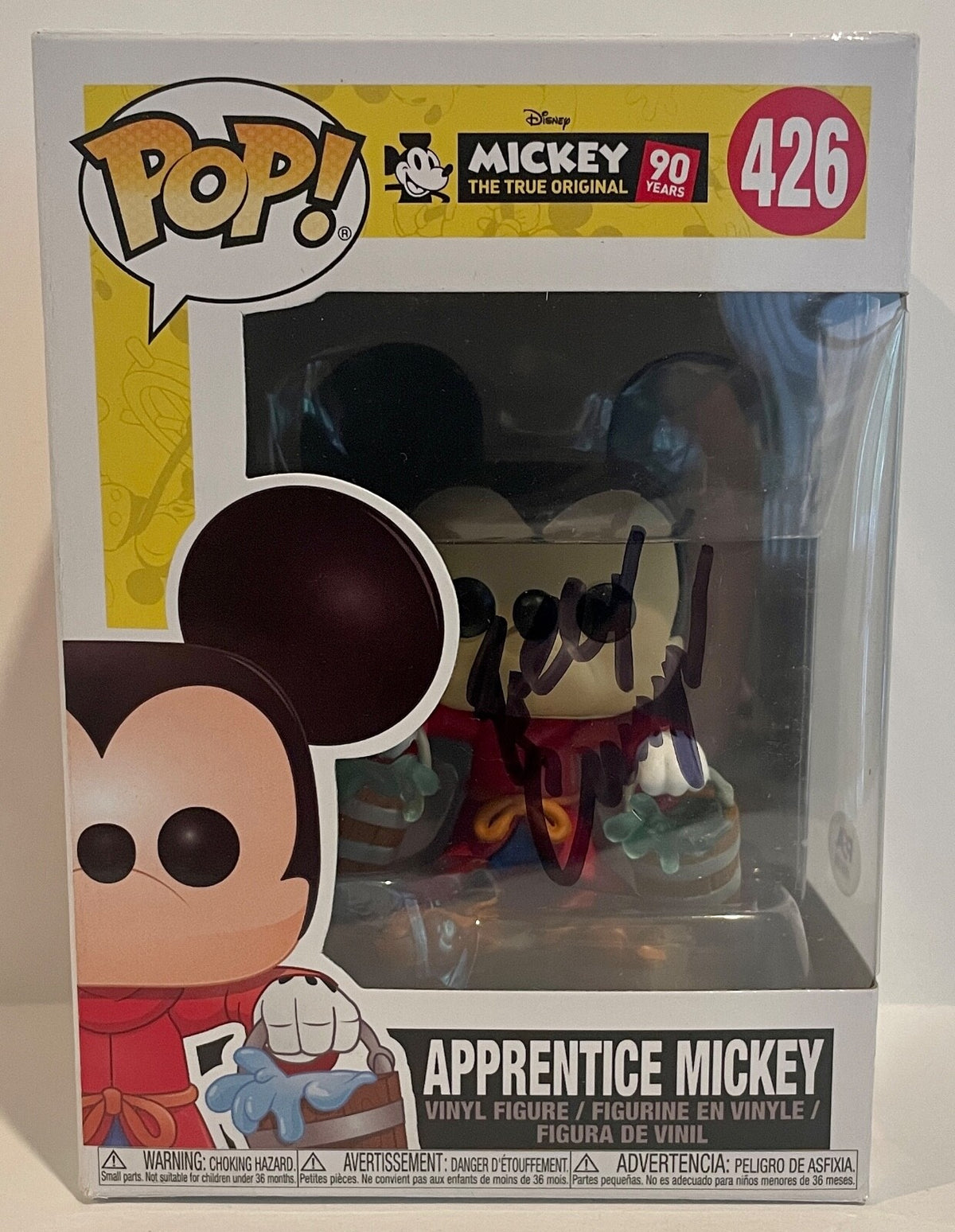 Rally Crump Mickey Mouse Apprentice Signed Auto Funko Pop #426 PSA/DNA COA0
