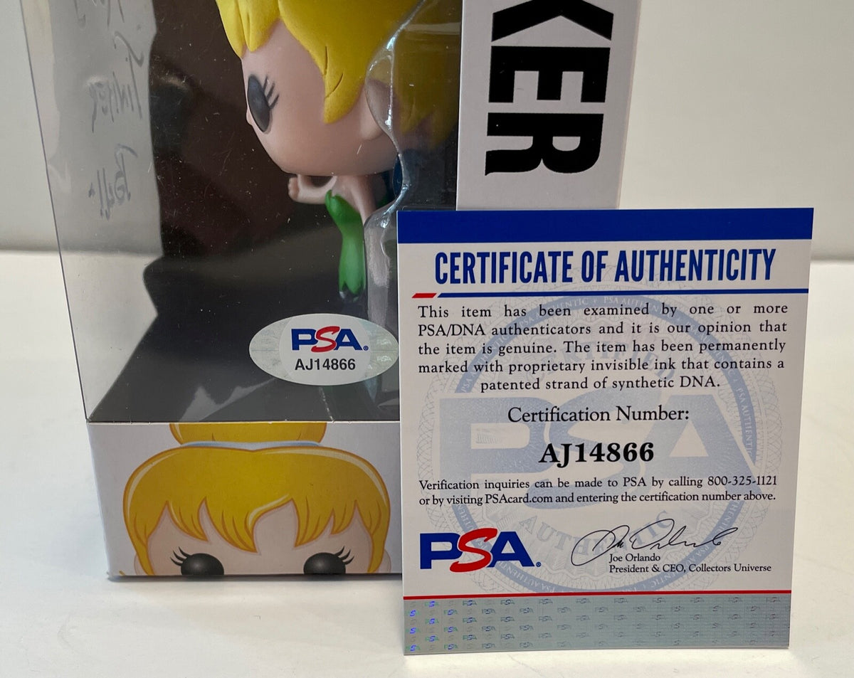 Margaret Kerry Tinker Bell Peter Pan Signed Auto Funko Pop #10 PSA/DNA COA (A)2