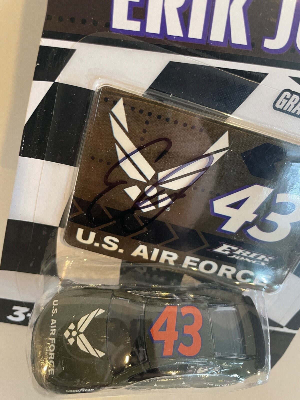 2022 Erik Jones US Air Force Legacy MC Signed Auto 1/64 Diecast Car W/ COA1