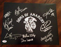 SONS OF ANARCHY SOA Cast Signed 11x14 Photo Katey Sagal Coates +7 PSA/DNA COA0