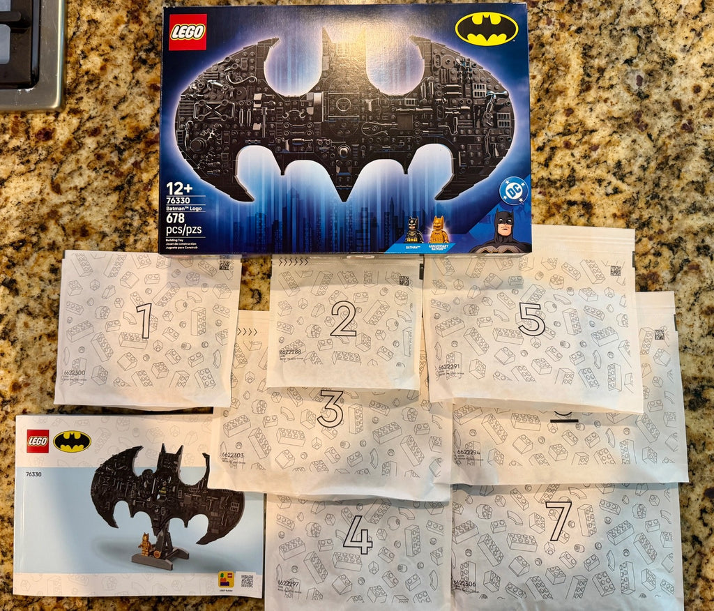 Batman Logo DC Comics LEGO BUILD ONLY 76330 **NO MINIFIGURES***0