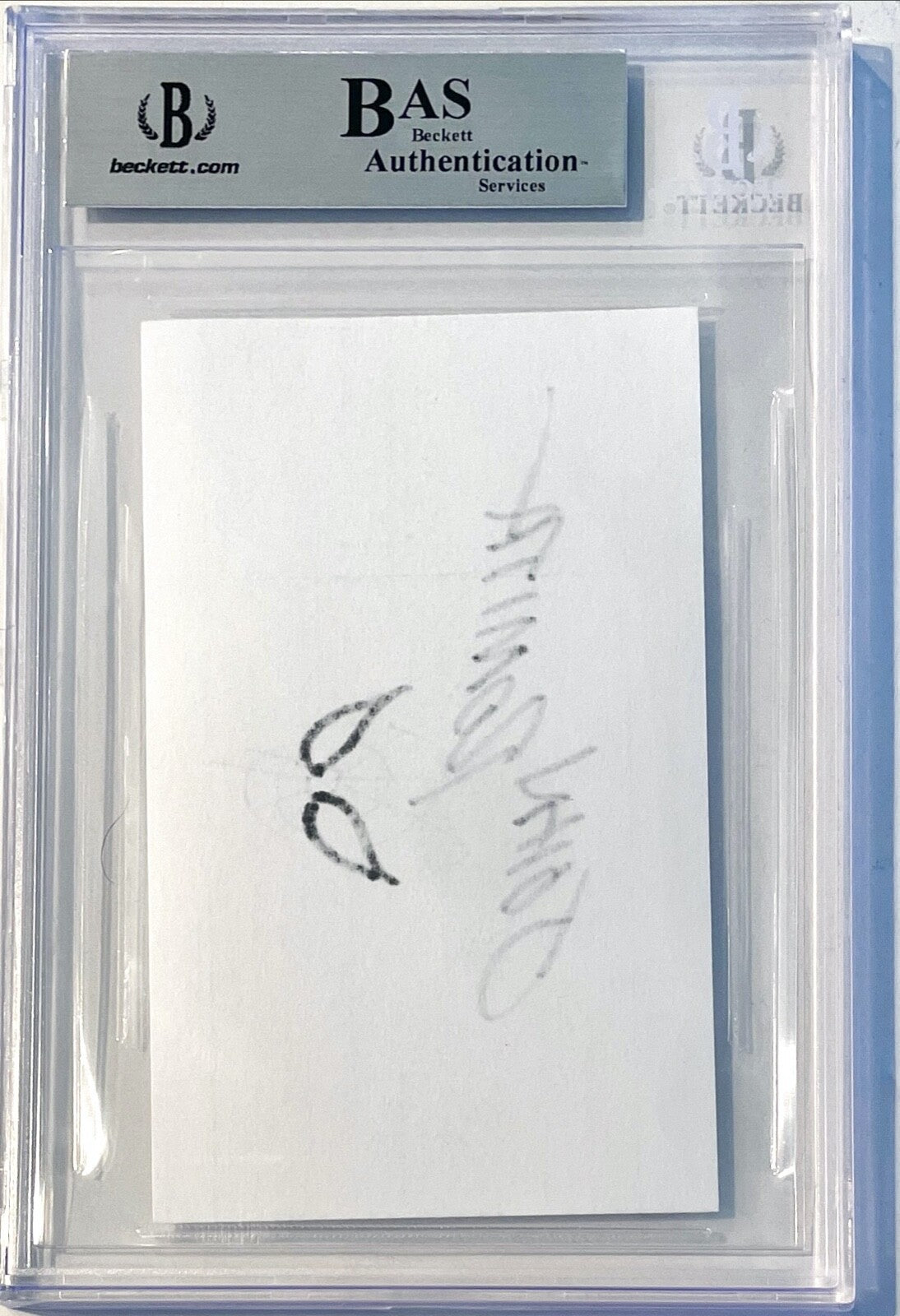 John Romita Signed Spiderman Marvel Original Art Sketch 3x5 Index Card BAS Slab1