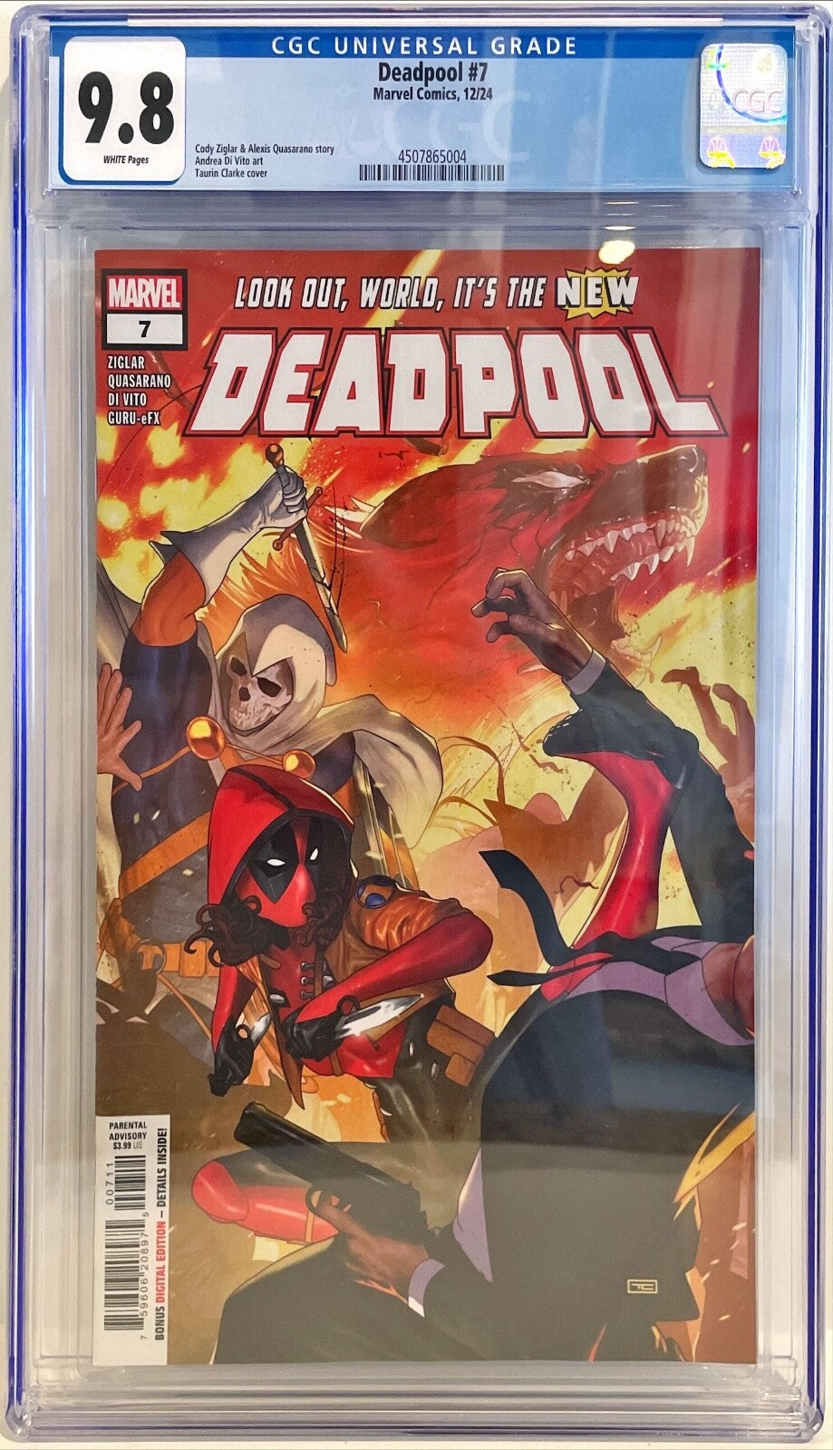 2024 Marvel Deadpool #7 Spiderboy 1st Daughter Ellie App CGC Graded 9.80