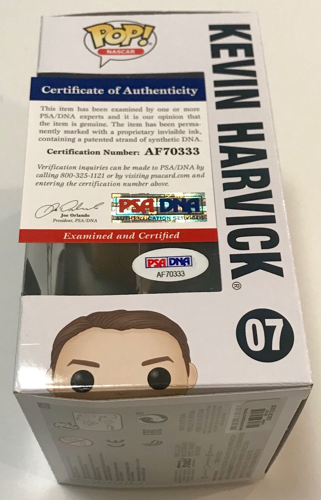 Kevin Harvick Signed Auto Autograph NASCAR Funko Pop Toy Figure PSA/DNA COA2