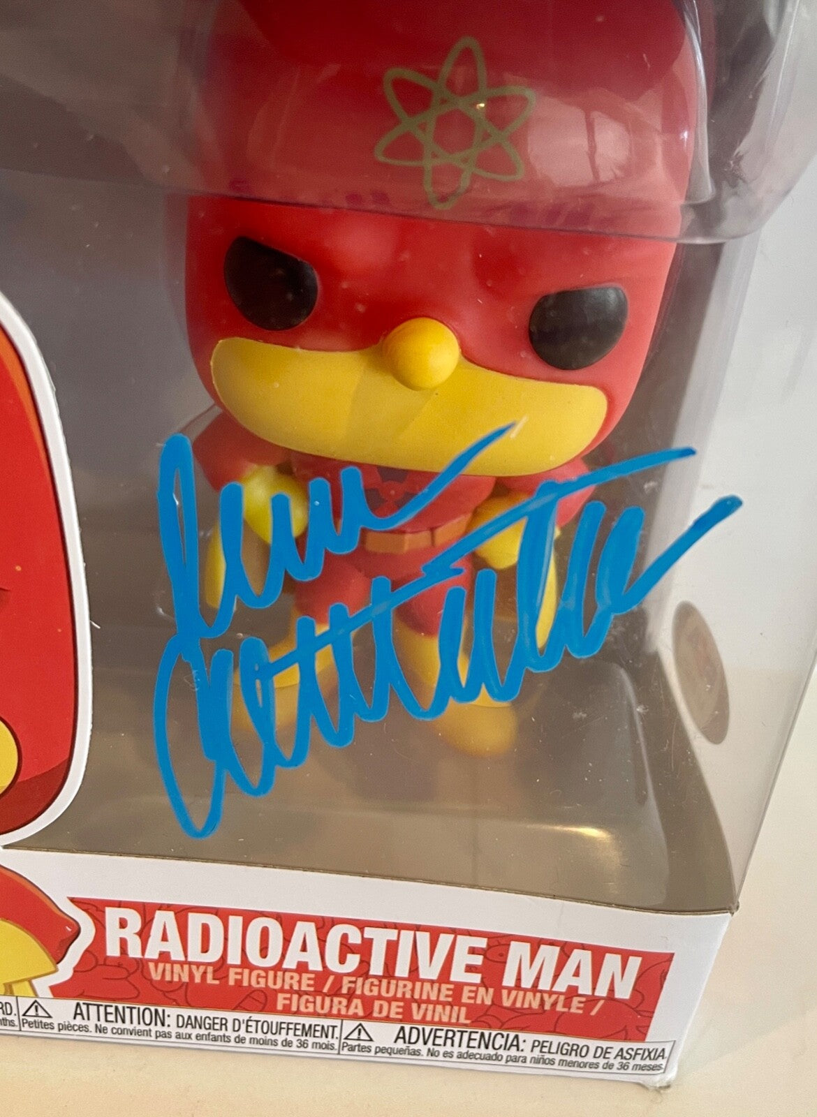 Dan Castellaneta Radioactive Man Simpsons Signed Auto Funko Pop #496 PSA/DNA COA1