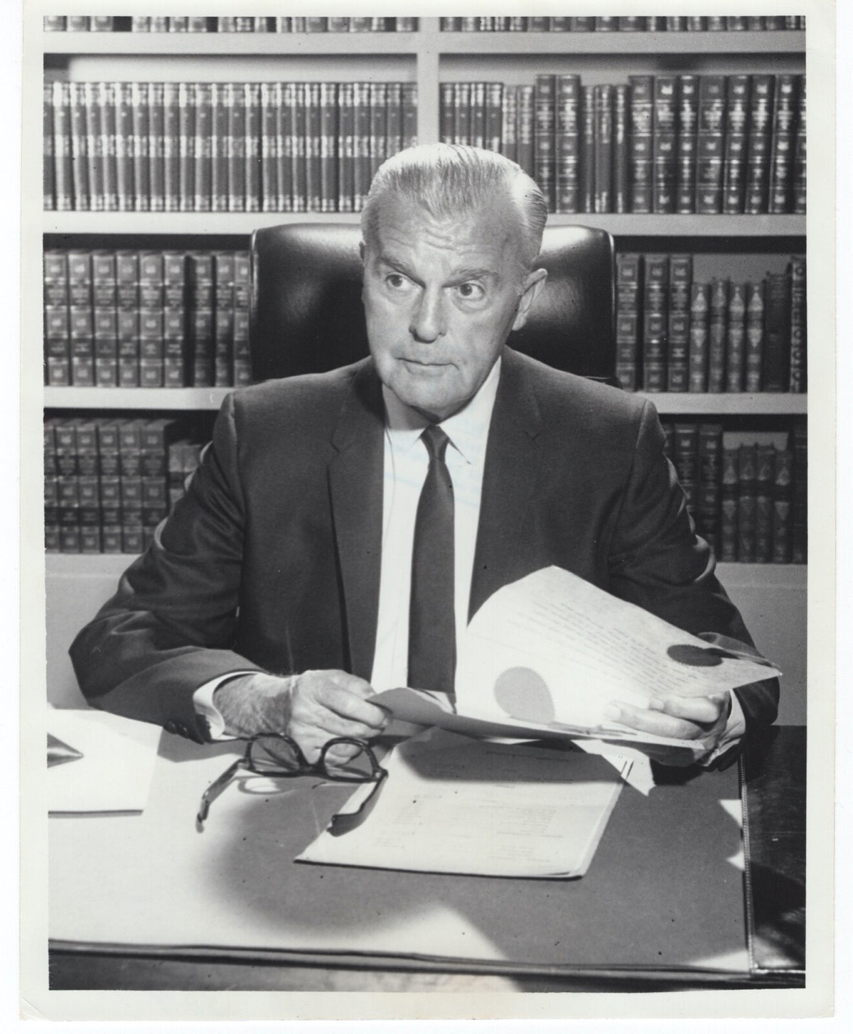 1966 ABC Television Original 7x9 Photo Batman Commissioner Gordon Neil Hamilton0