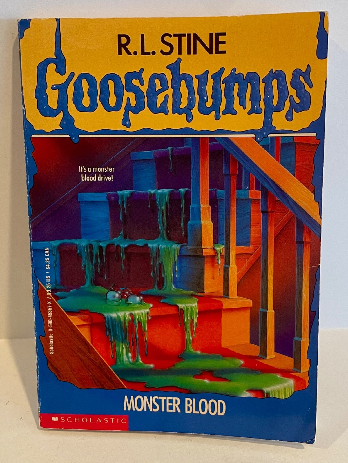 Tim Jacobus Goosebumps Monster Blood #3 Signed Original Book PSA DNA0