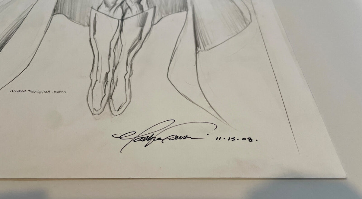 2008 Mark Texeira DC Comics Dr. Fate Signed Original FULL Sketch Art 11x173