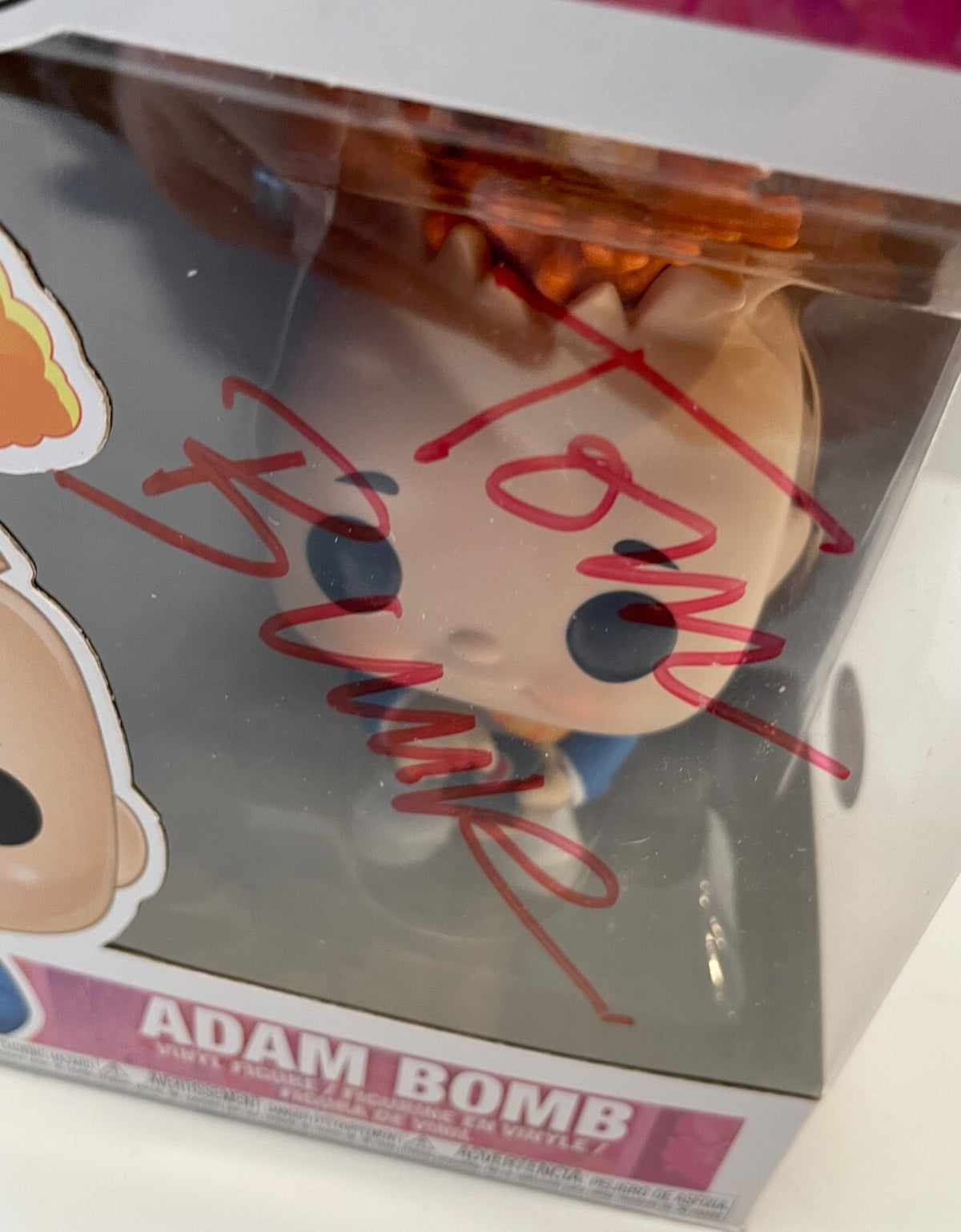 Tom Bunk Garbage Pail Kids Adam Bomb Signed Auto Funko Pop #01 PSA/DNA COA (C)1