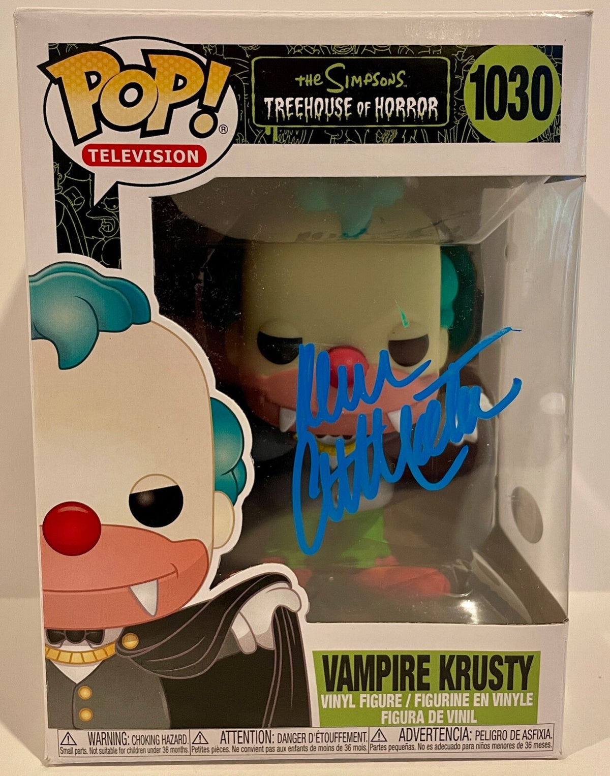 Dan Castellaneta Vampire Krusty Horror Signed Auto Funko Pop #1030 PSA/DNA COA0