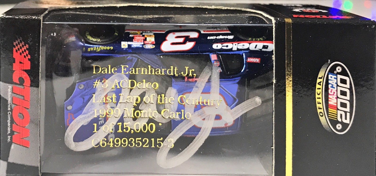 1999 Dale Earnhardt Jr. Signed Auto AC Delco Last Lap Century 1/64 Deicast Car1