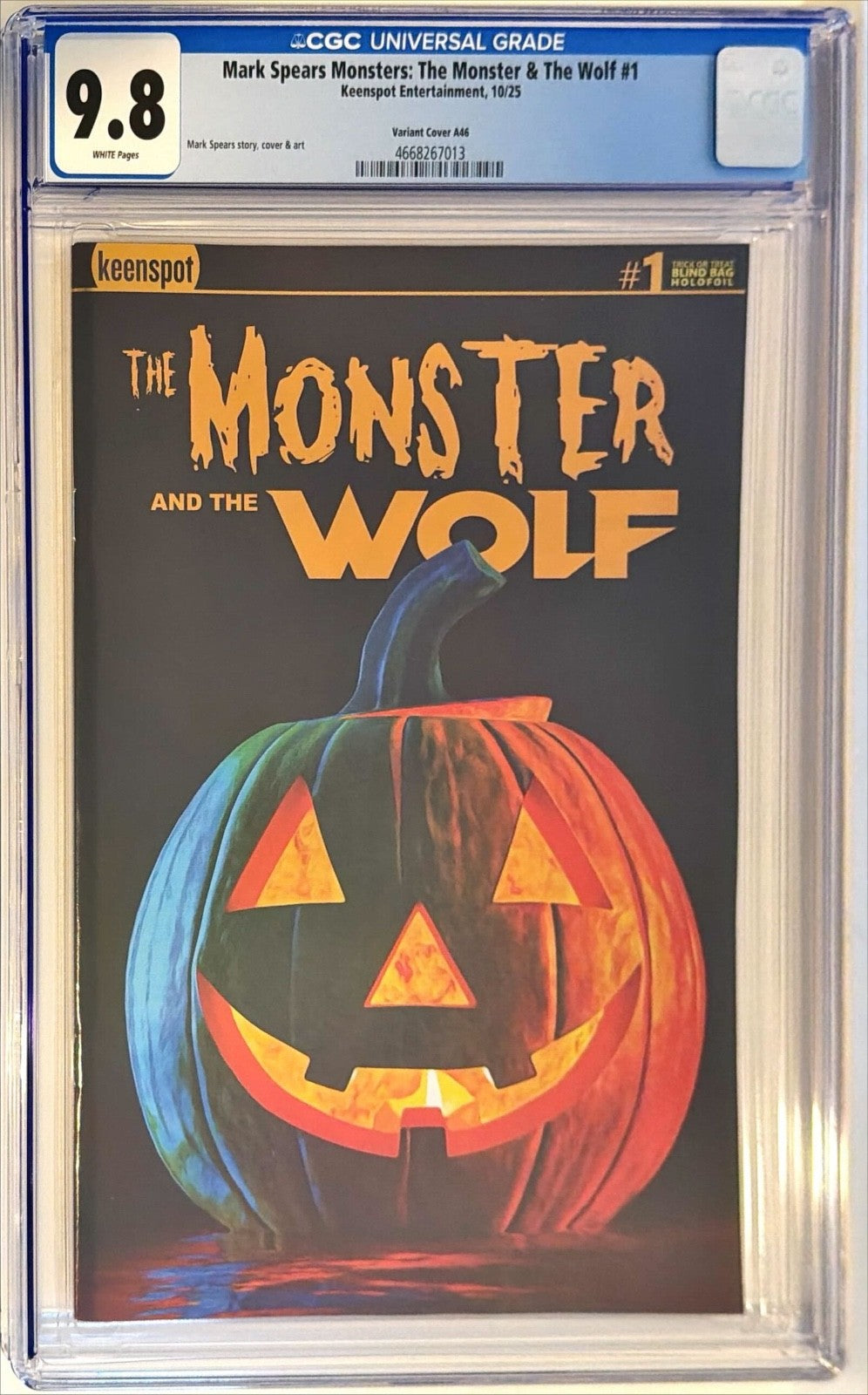 2025 Keenspot Comics Mark Spears Monster & The Wolf #1 Cover A46 CGC Graded 9.80