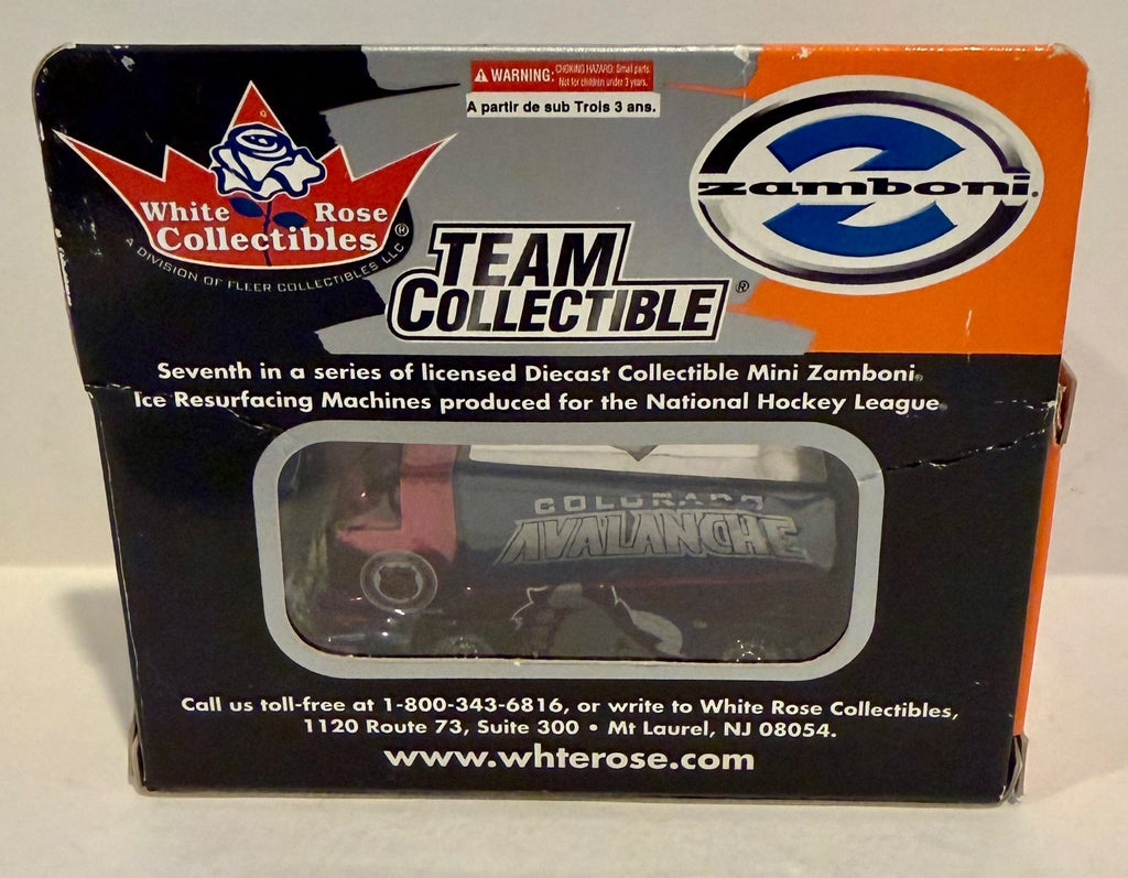 BRAND NEW MIB White Rose Limited Edition Colorado Avalanche CHROME Zamboni1