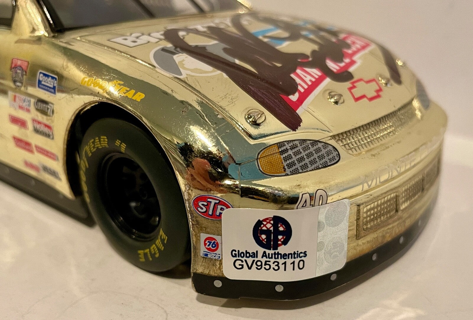 1998 Dale Earnhardt Sr & Kerry Dale Earnhardt Jr Trip Signed 1/24 Diecast Car3