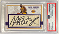 Magic Johnson LA Lakers Signed Auto Custom Cut #'d 1/1 Trading Card PSA/DNA0