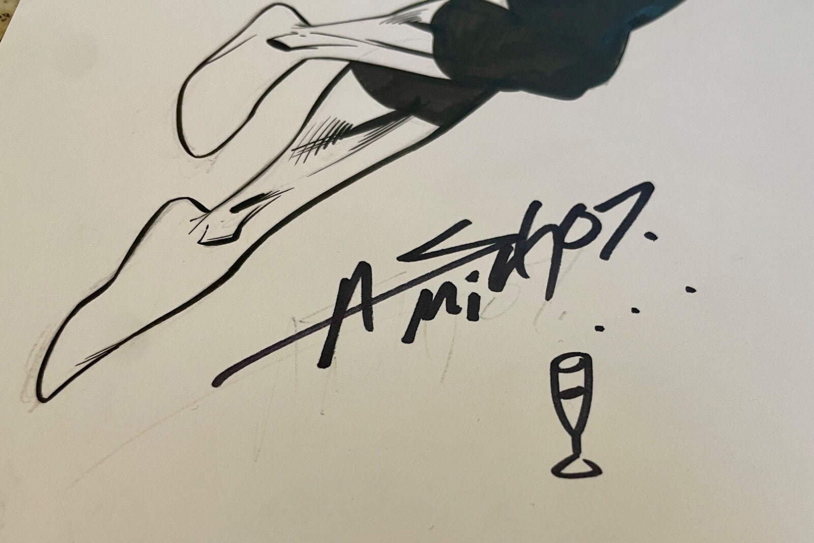 2007 Andy Smith DC Comics The Green Lantern Signed Original Sketch Art 11x142