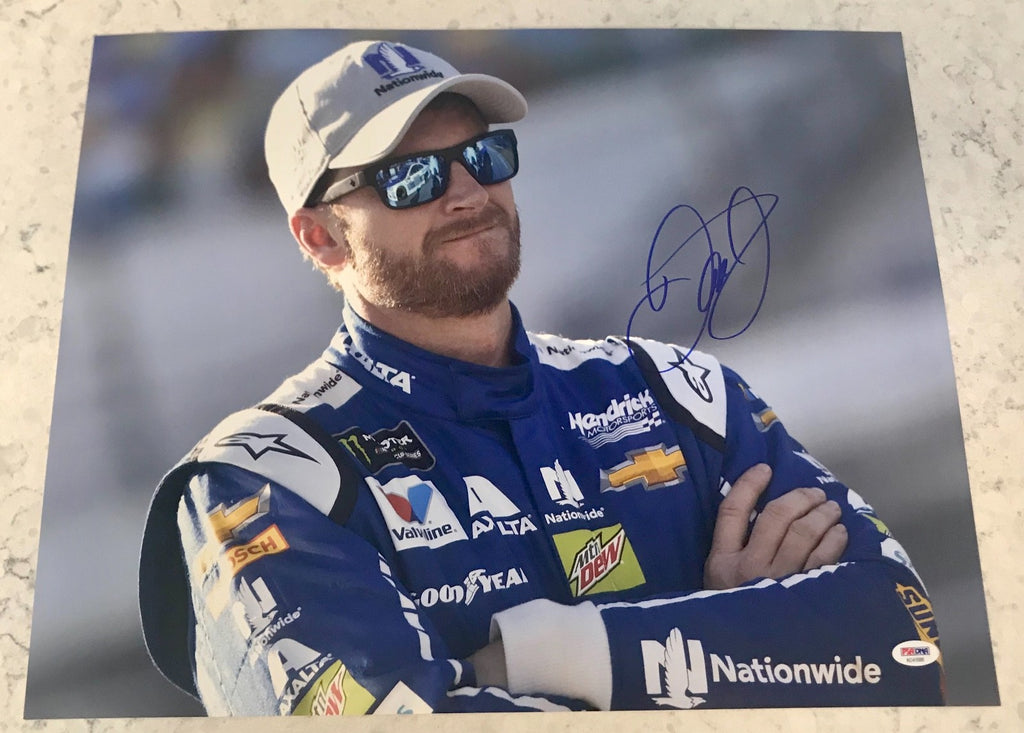 2017 Dale Earnhardt Jr Nationwide Axalta Signed 16x20 Photo PSA/DNA COA (C)0