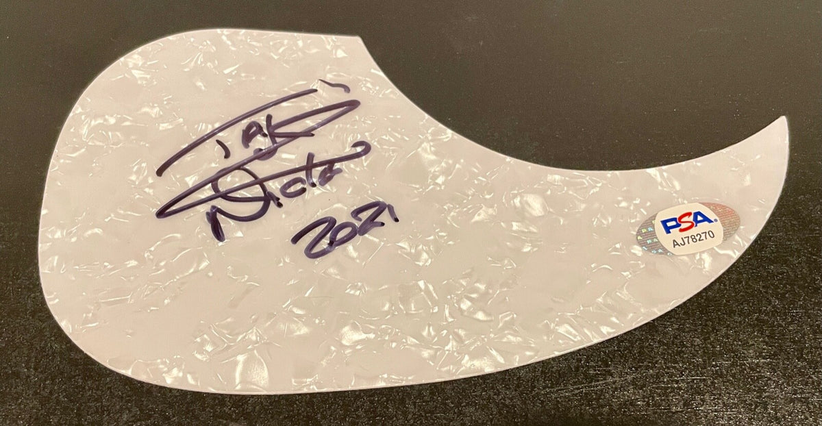 Nicko McBrain Iron Maiden Drummer Signed Guitar Pickguard PSA/DNA COA (B)0