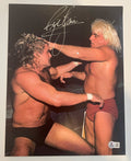 Ric Flair AEW WWE WCW TNA Signed Auto Autograph 11x14 Photo BAS Beckett0