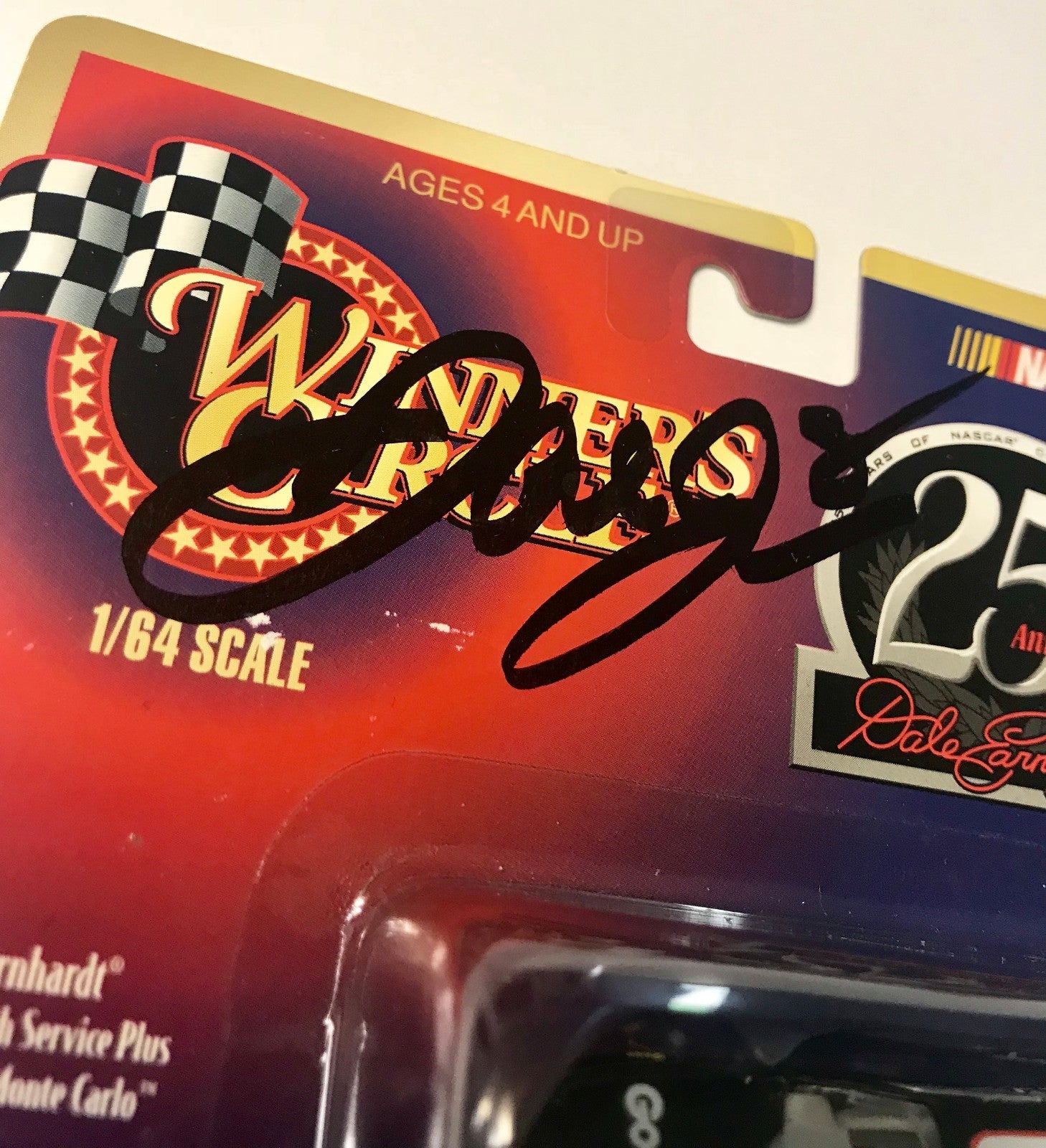 Dale Earnhardt Sr & Dale Earnhardt Jr Dual Signed 1/64 Wrangler Diecast Car COA2