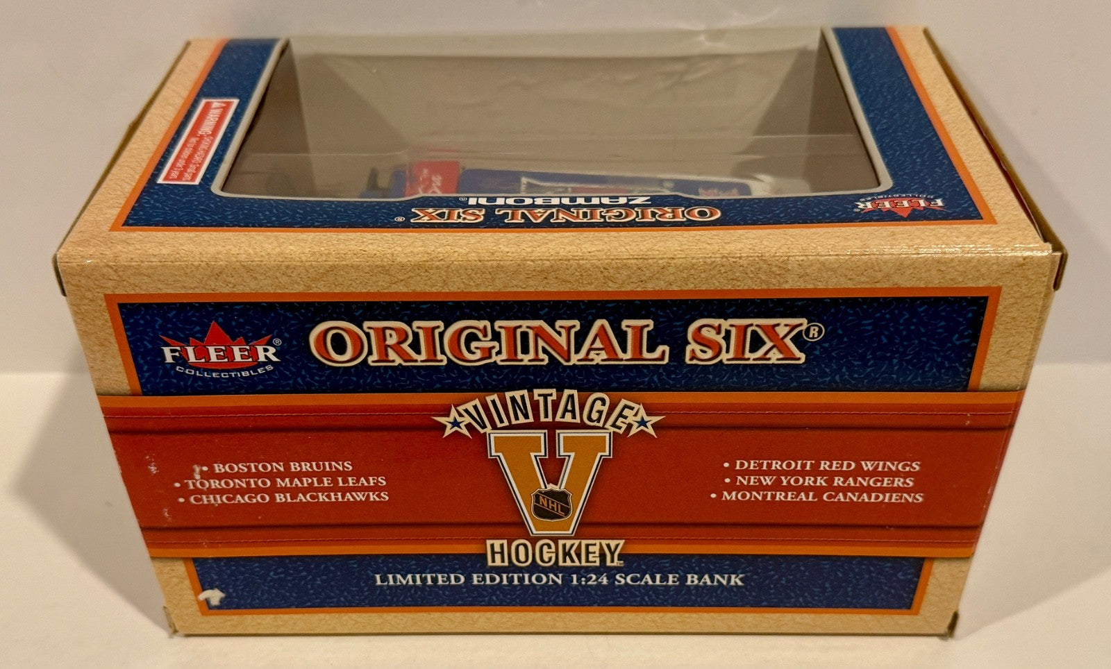 BRAND NEW Fleer Original 6 Vintage New York Rangers 1/24 Zamboni Bank Limited3