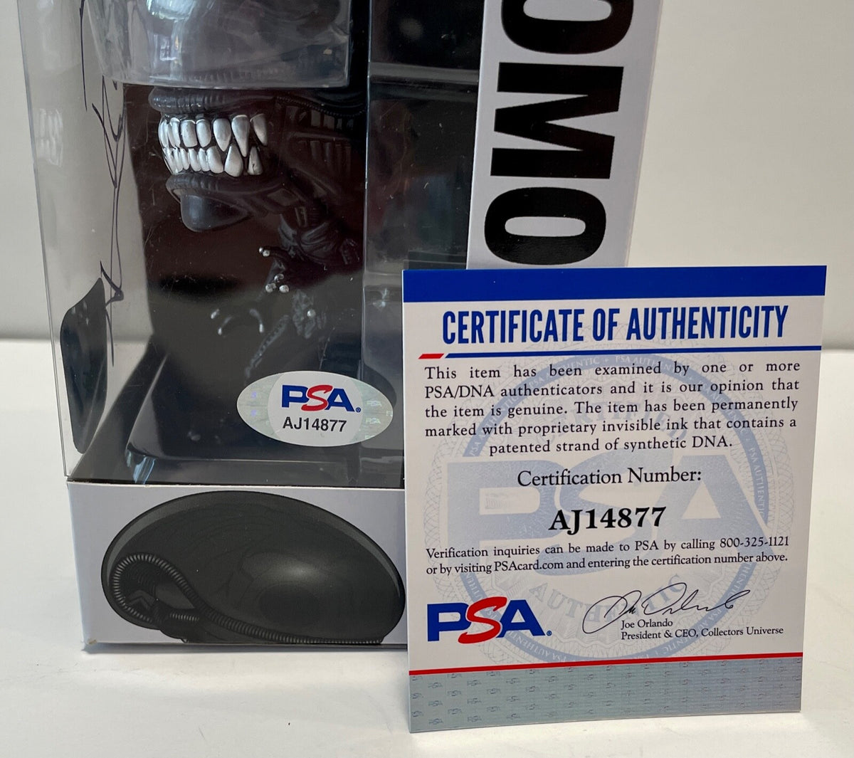 Tom Skerritt Aliens Movie Xenomorph Signed Auto Funko Pop #731 PSA/DNA COA (B)2