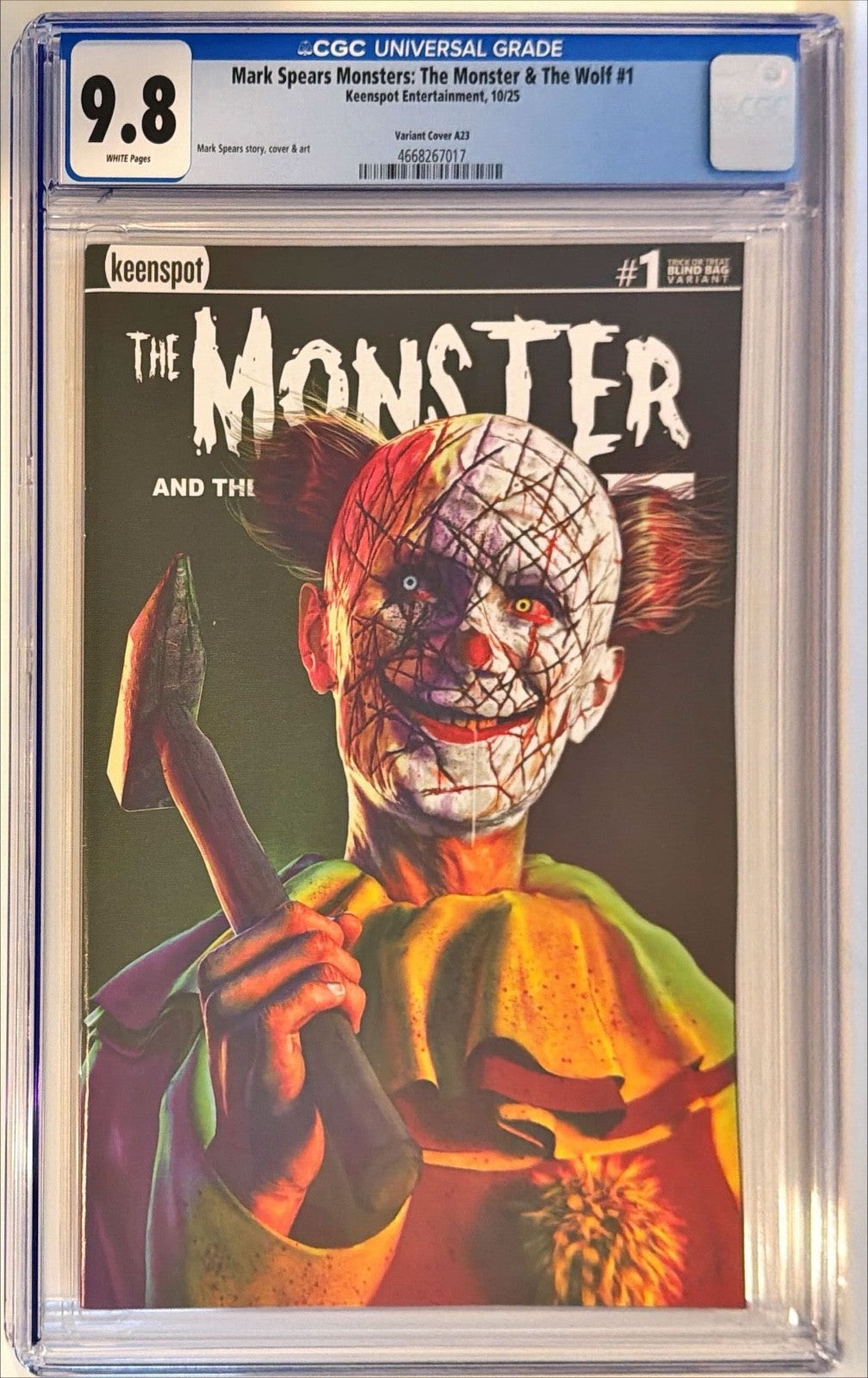 2025 Keenspot Comics Mark Spears Monster & The Wolf #1 Cover A23 CGC Graded 9.80