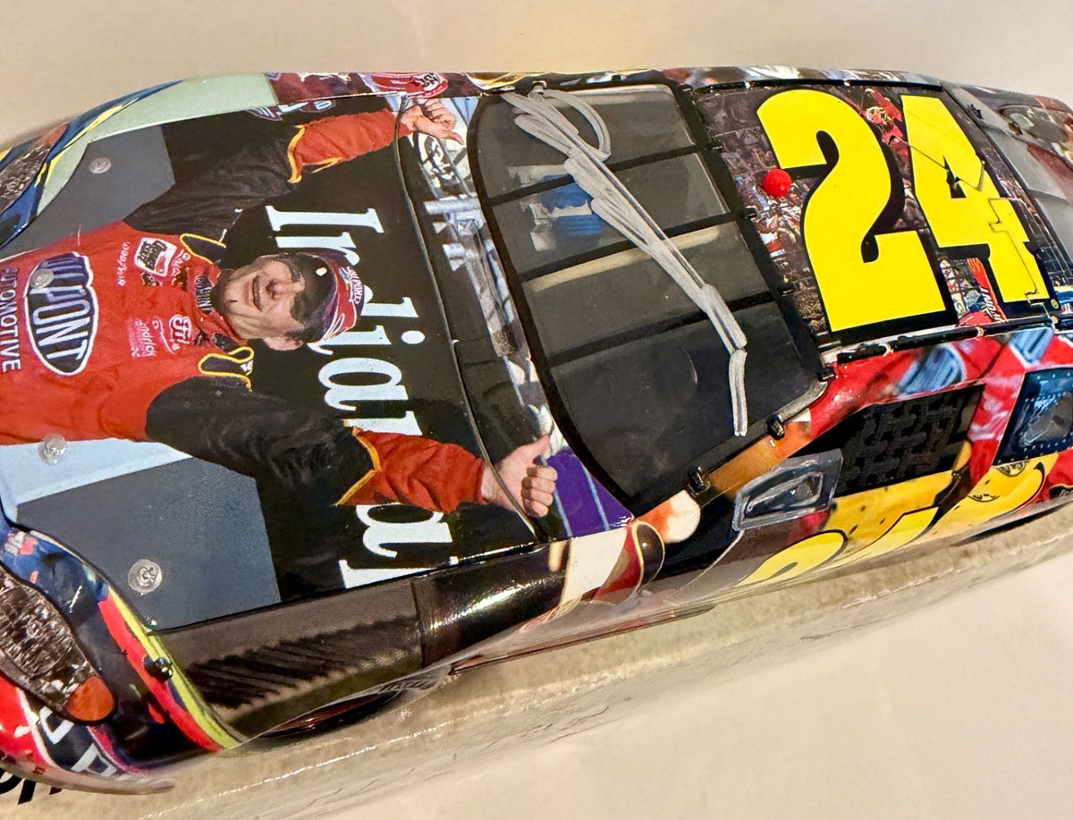 2005 Jeff Gordon & Rick Hendrick 4x Champ Dual Signed Auto 1/24 Diecast Car COA1