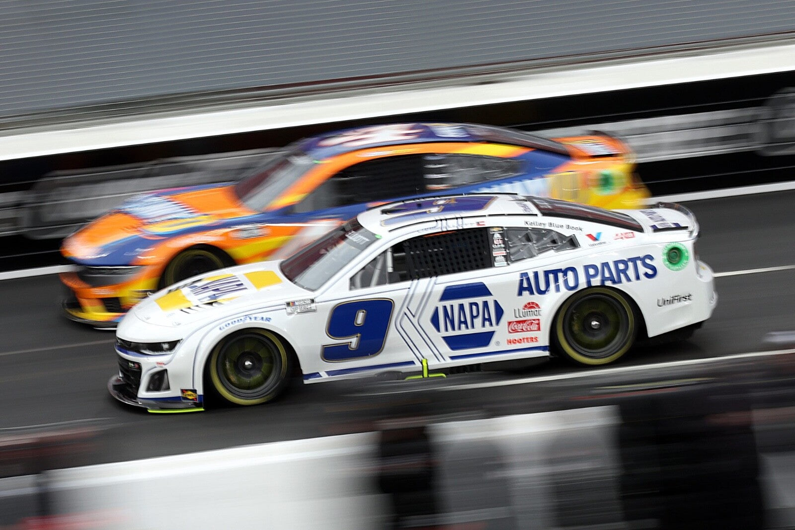 2024 Chase Elliott The Clash Napa Signed Race Used 7x10 Sheetmetal Piece (S)1
