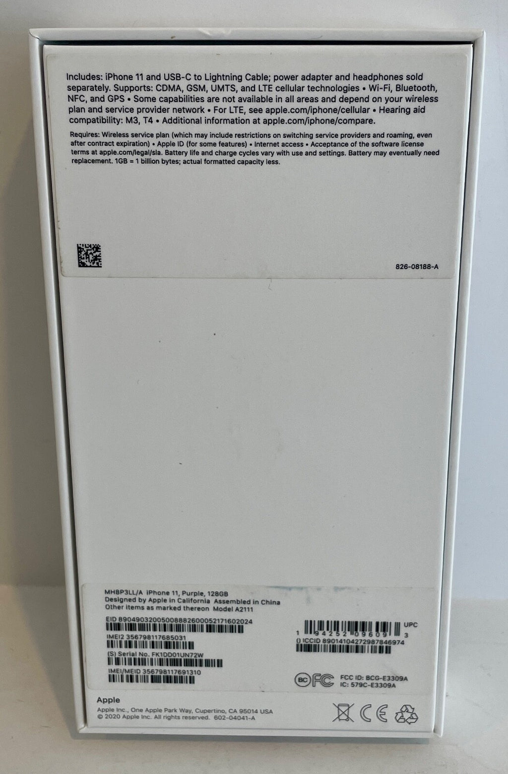 Ronald G Wayne Apple Co Founder Signed EMPTY iPhone 11 Box PSA/DNA1