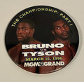 Frank Bruno VS Mike Tyson March 16th 1996 MGM Grand The Championship Vintage Pin0