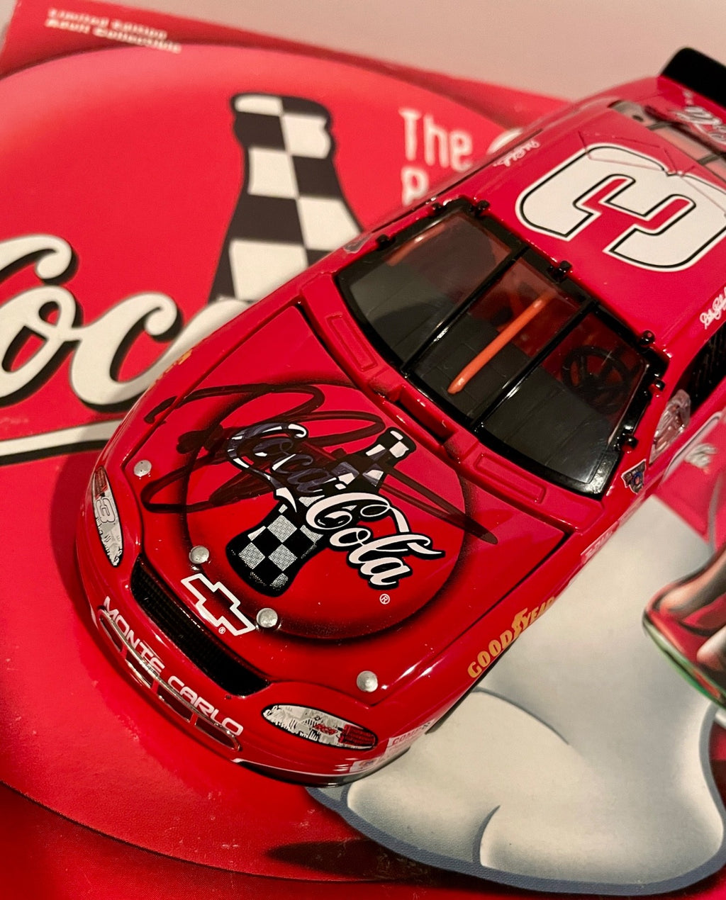 1998 Dale Earnhardt Jr  Childress Coca Cola Signed Auto 1/32 Diecast Car SET COA2