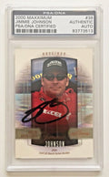 2000 Maxximum Jimmie Johnson NASCAR Signed Rookie RC Card #38 PSA/DNA Slabbed0